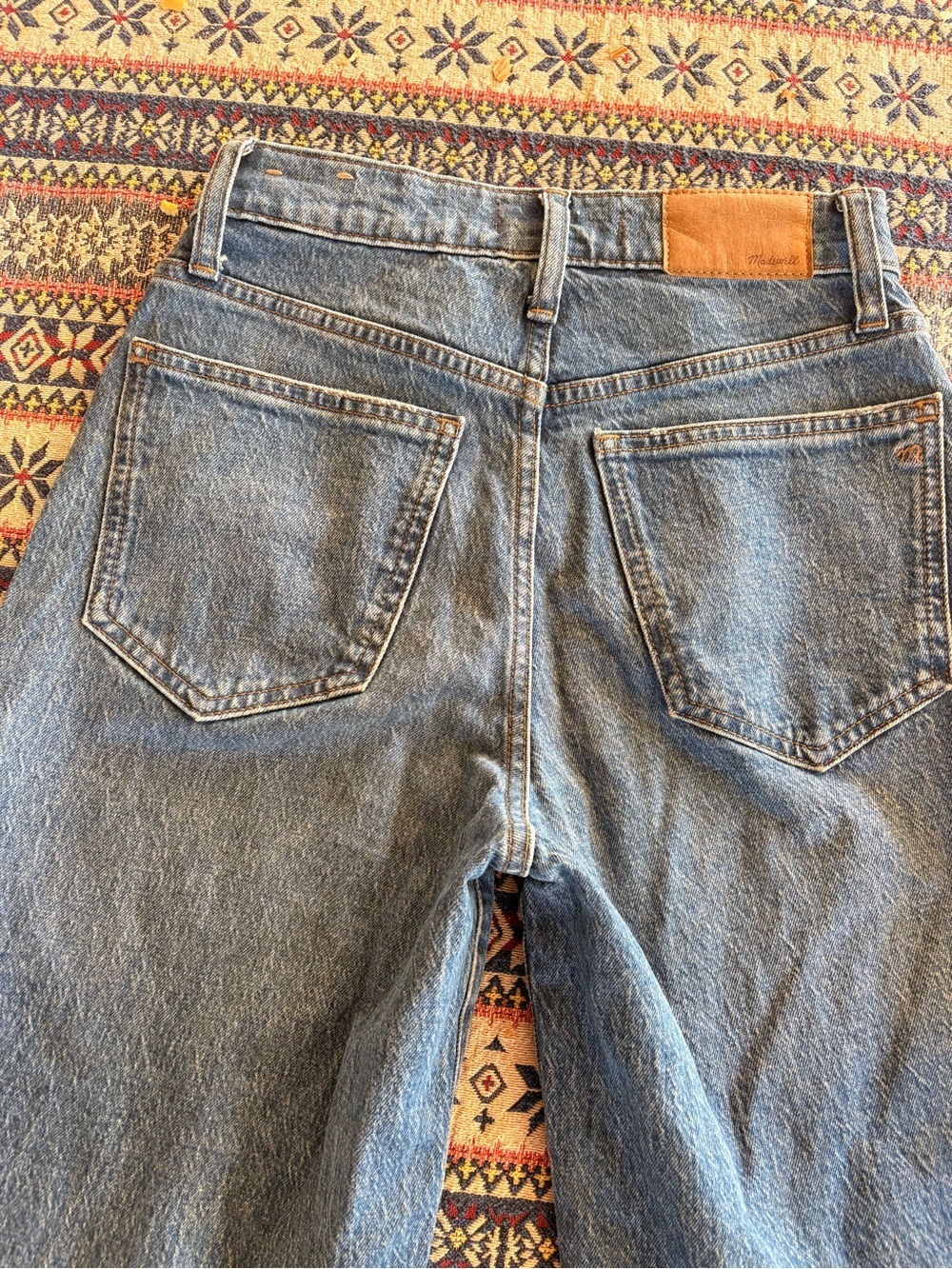 LIKE NEW Madewell The Perfect Vintage Wide Leg Crop Light Blue Denim Jeans 24P - Picture 5 of 12